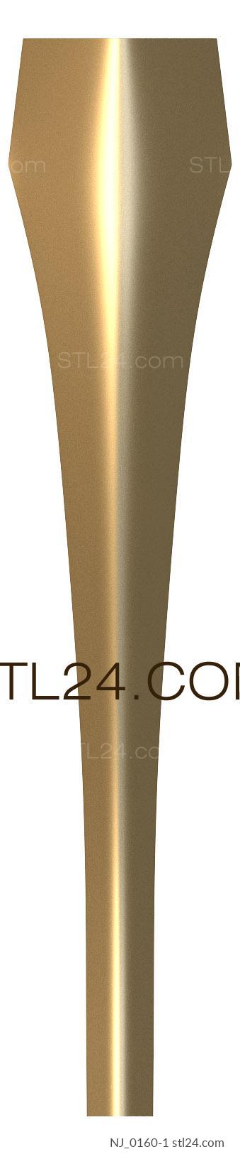 Ножки (NJ_0160-1) 3D модель для ЧПУ станка