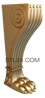 Ножки (NJ_0170) 3D модель для ЧПУ станка