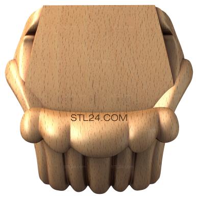 Ножки (NJ_0191) 3D модель для ЧПУ станка
