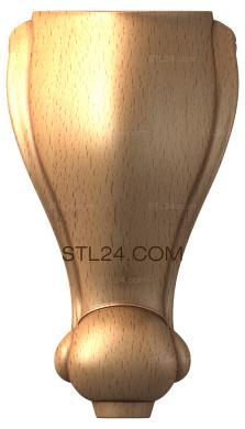 Ножки (NJ_0212) 3D модель для ЧПУ станка