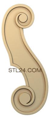 Ножки (NJ_0358-1) 3D модель для ЧПУ станка