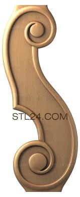 Ножки (NJ_0358) 3D модель для ЧПУ станка