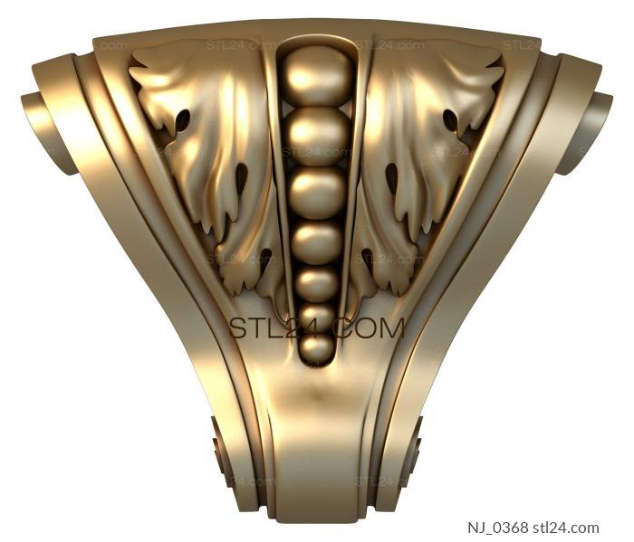 Ножки (NJ_0368) 3D модель для ЧПУ станка