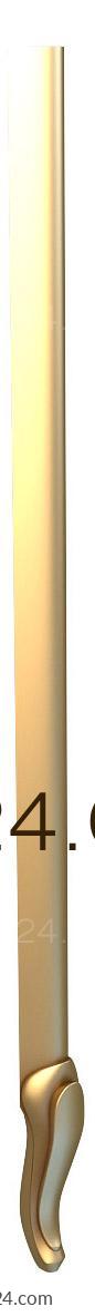 Legs (Straight furniture leg in minimalist style, NJ_0429) 3D models for cnc
