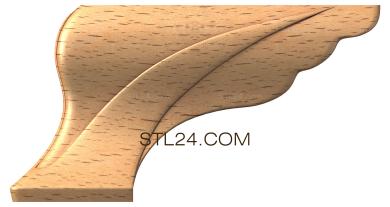 Ножки (3д модель ножки, stl, файл для чпу, NJ_0476) 3D модель для ЧПУ станка