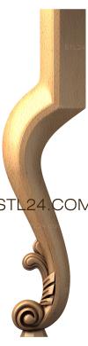 Ножки (NJ_0504) 3D модель для ЧПУ станка