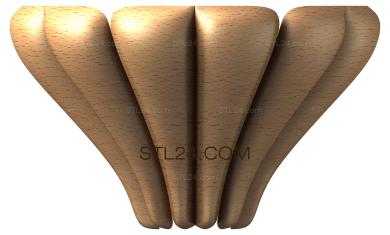 Ножки (3d stl модель мебельных ножек, NJ_0508) 3D модель для ЧПУ станка
