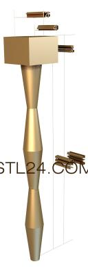 Ножки (NJ_0520) 3D модель для ЧПУ станка