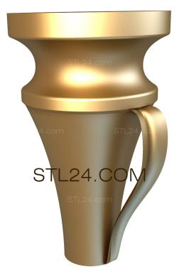 Ножки (3д модель ножки, stl,, NJ_0535) 3D модель для ЧПУ станка