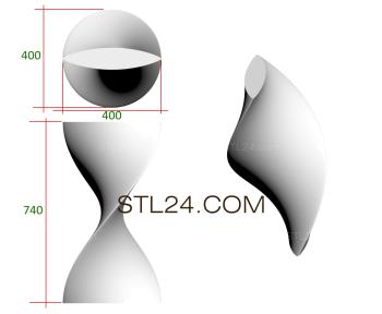 Бесплатные примеры 3d stl моделей (NJ_0546 | 3D модель для ЧПУ станка) 3D модель для ЧПУ станка