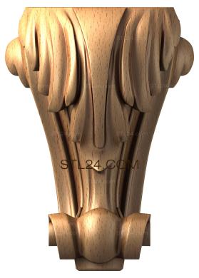 Ножки (NJ_0632) 3D модель для ЧПУ станка