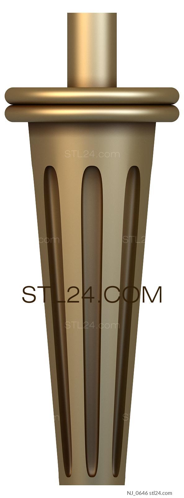 Ножки (NJ_0646) 3D модель для ЧПУ станка