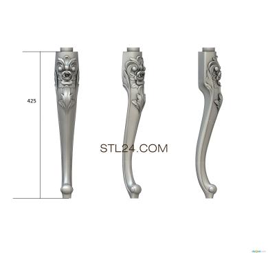 Ножки (NJ_0650) 3D модель для ЧПУ станка