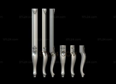 Ножки (NJ_0658) 3D модель для ЧПУ станка