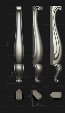 Ножки (NJ_0661) 3D модель для ЧПУ станка