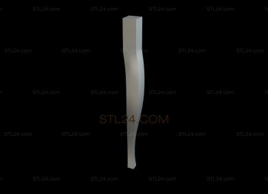 Ножки (NJ_0722) 3D модель для ЧПУ станка
