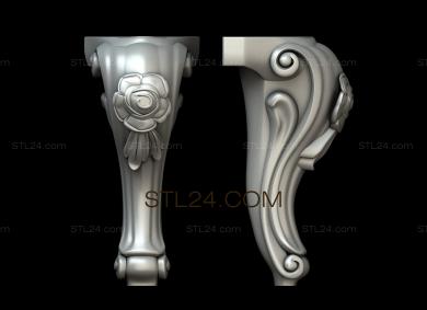 Ножки (NJ_0734) 3D модель для ЧПУ станка