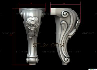 Ножки (NJ_0734) 3D модель для ЧПУ станка