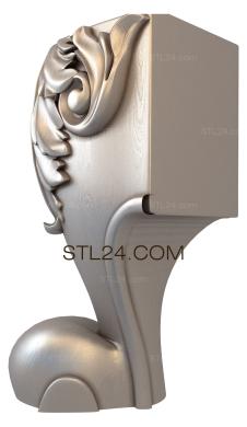 Ножки (NJ_0742) 3D модель для ЧПУ станка