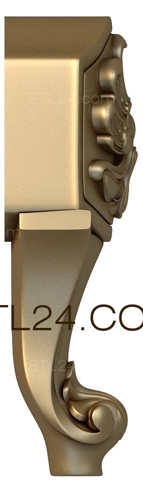 Ножки (NJ_0745) 3D модель для ЧПУ станка