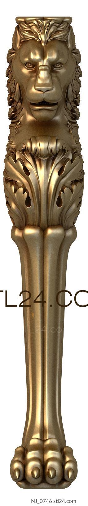 Ножки (NJ_0746) 3D модель для ЧПУ станка