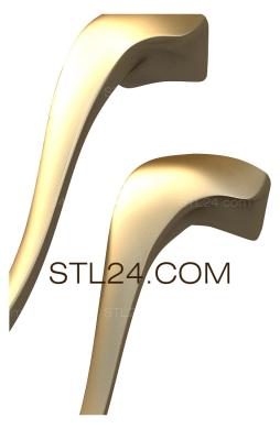 Ножки (NJ_0748) 3D модель для ЧПУ станка