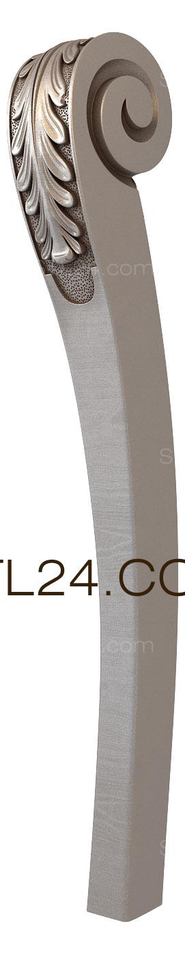 Ножки (NJ_0755) 3D модель для ЧПУ станка