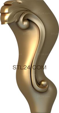 Ножки (NJ_0794) 3D модель для ЧПУ станка