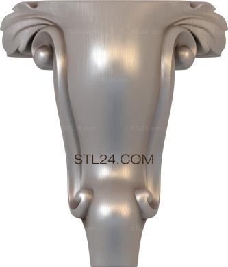 Ножки (NJ_0794) 3D модель для ЧПУ станка