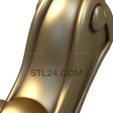 Ножки (NJ_0803) 3D модель для ЧПУ станка