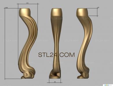 Ножки (NJ_0805) 3D модель для ЧПУ станка