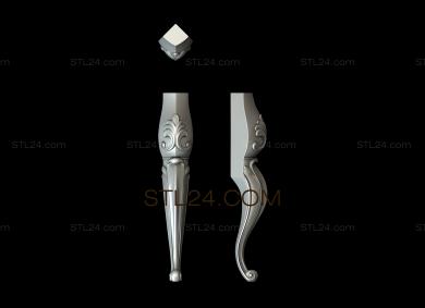 Ножки (NJ_0821) 3D модель для ЧПУ станка