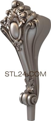Ножки (NJ_0822) 3D модель для ЧПУ станка