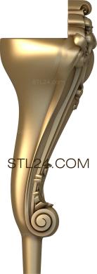 Ножки (NJ_0823) 3D модель для ЧПУ станка