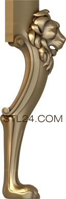 Ножки (NJ_0824) 3D модель для ЧПУ станка
