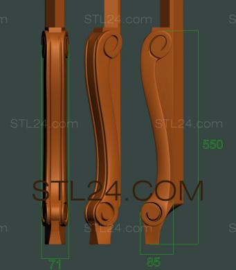 Ножки (NJ_0829) 3D модель для ЧПУ станка