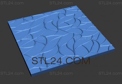 Geometrical panel (PGM_0116) 3D models for cnc