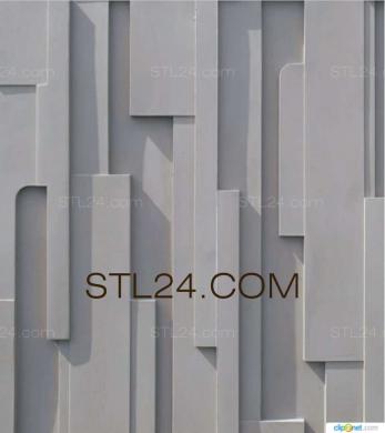 Geometrical panel (PGM_0120) 3D models for cnc