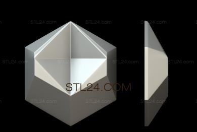 Панели геометрические (PGM_0152) 3D модель для ЧПУ станка