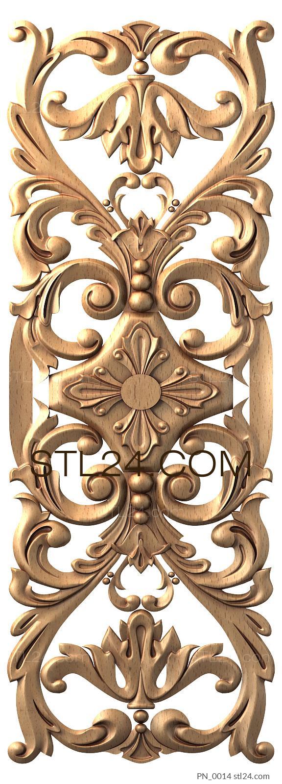 Square panels (PN_0014) 3D models for cnc