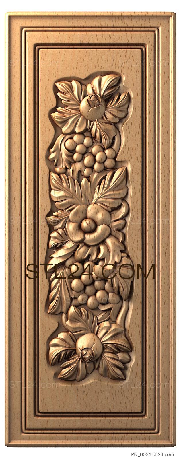 Square panels (PN_0031) 3D models for cnc