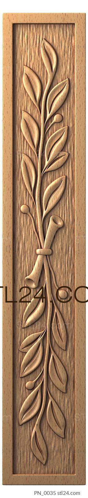 Square panels (PN_0035) 3D models for cnc