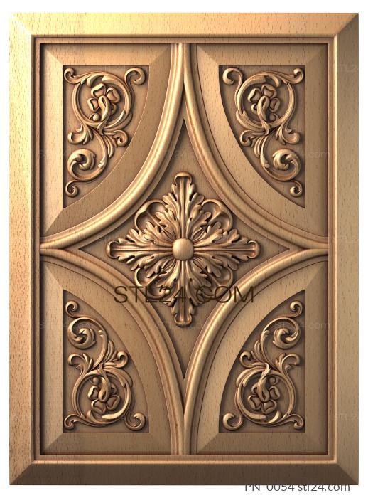 Square panels (PN_0054) 3D models for cnc