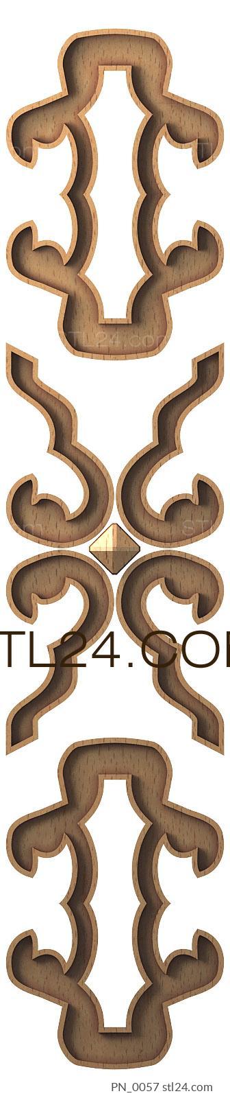 Square panels (PN_0057) 3D models for cnc