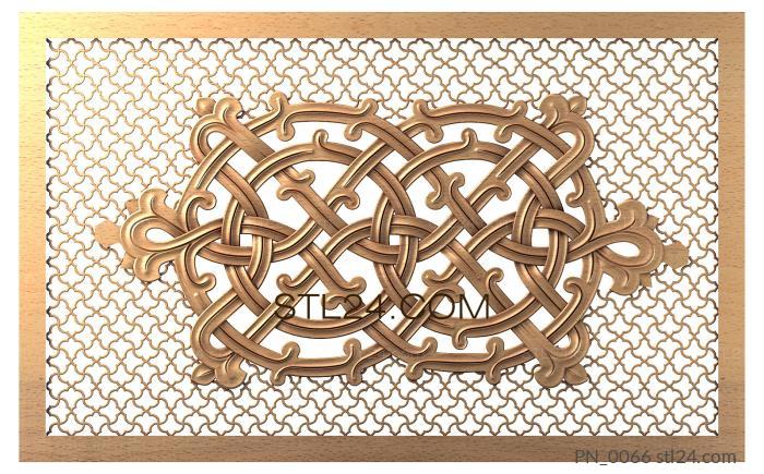 Square panels (PN_0066) 3D models for cnc