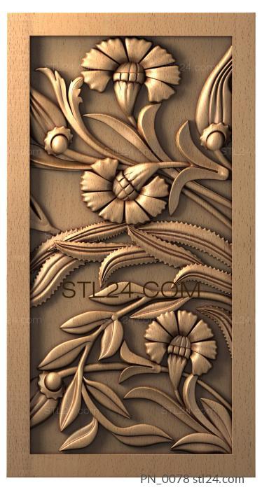 Square panels (PN_0078) 3D models for cnc