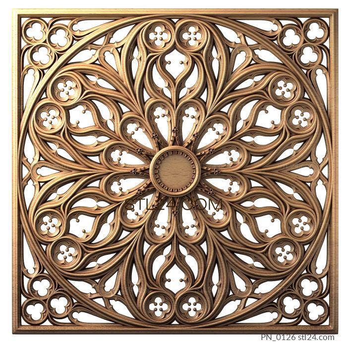 Square panels (PN_0126) 3D models for cnc