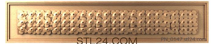 Square panels (PN_0147) 3D models for cnc