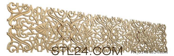 Square panels (PN_0148) 3D models for cnc
