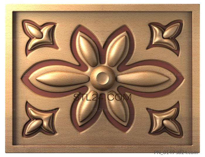 Square panels (PN_0149) 3D models for cnc